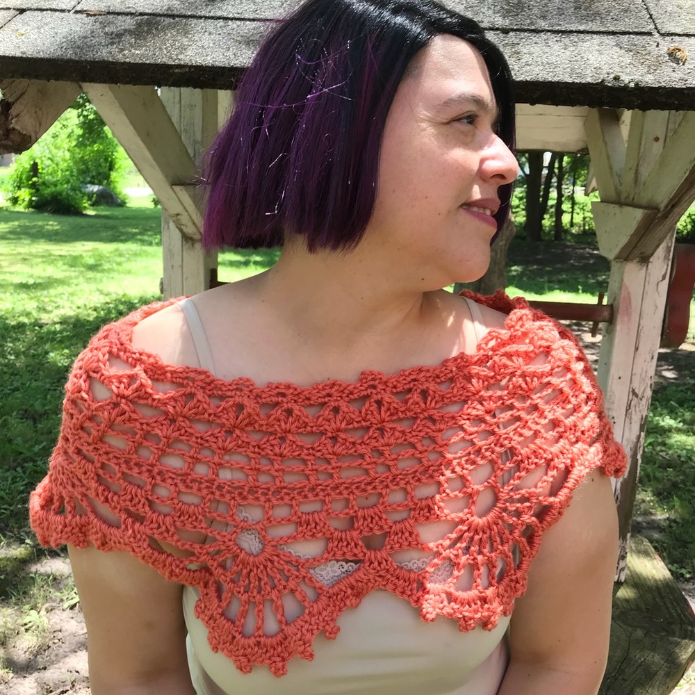 2 in 1 Shawlette / Scarf - Handmade